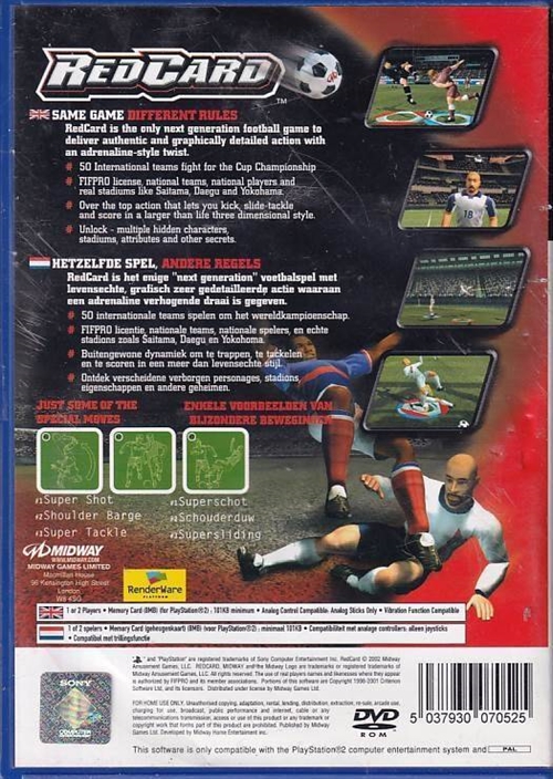 RedCard - PS2 (B Grade) (Genbrug)